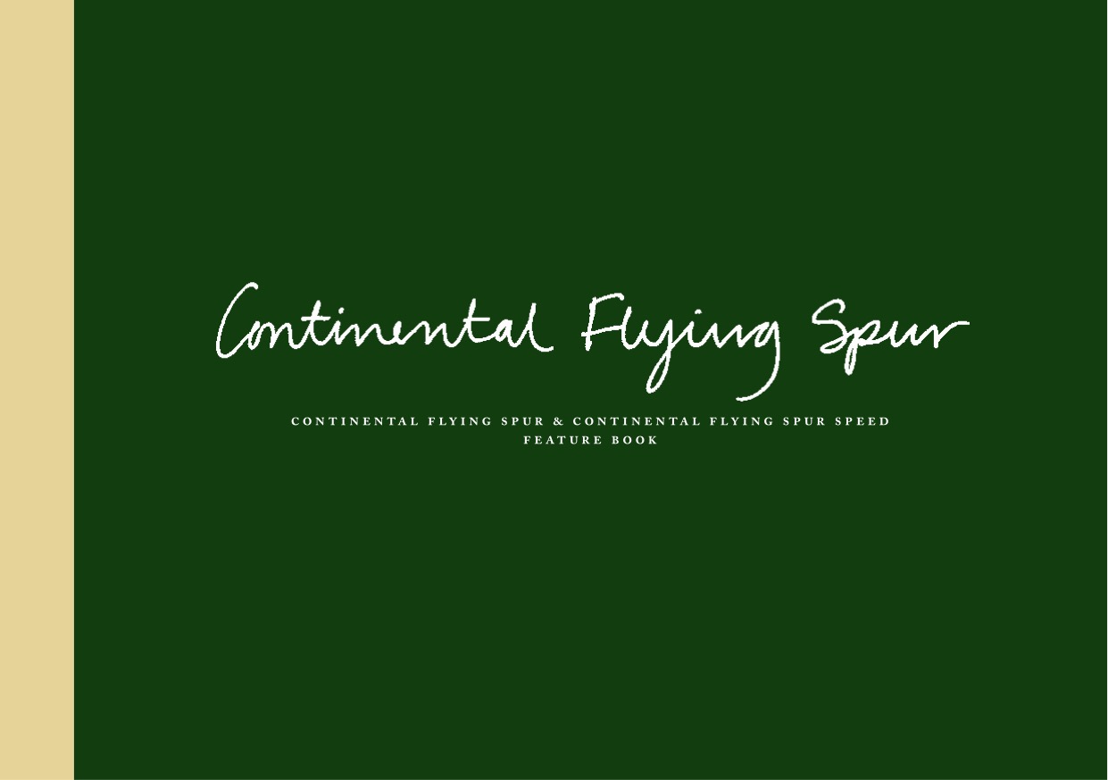 2012 Bentley Continental Flying Spur Brochure